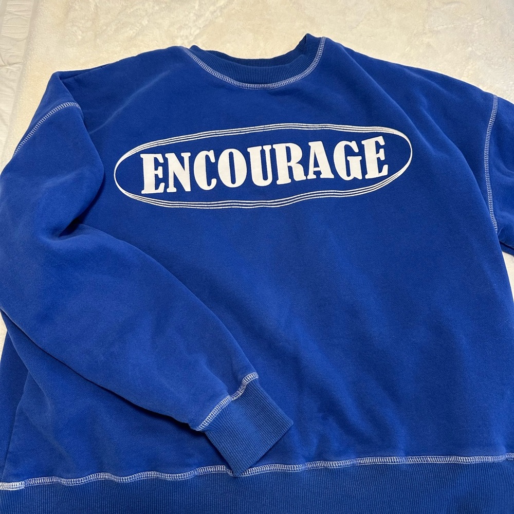 Edikted Blue Encourage Women's Sweatshirt